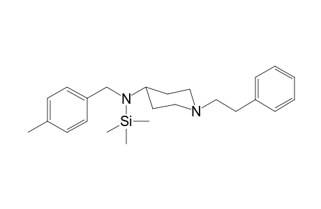 N-(4-Methylbenzyl)-1-(2-phenylethyl)piperidin-4-amine TMS