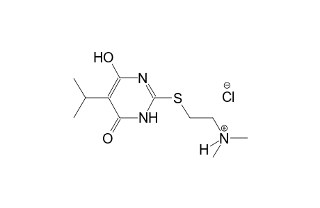 ethanaminium, 2-[[1,6-dihydro-4-hydroxy-5-(1-methylethyl)-6-oxo-2-pyrimidinyl]thio]-N,N-dimethyl-, chloride