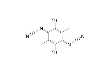 2,5-Dideuterio-3,6-dimethyl-N,N'-dicyano-1,4-benzoquinone - diimine