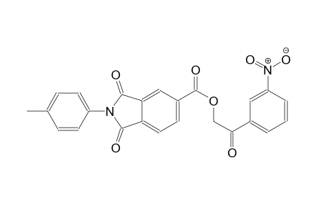1H-isoindole-5-carboxylic acid, 2,3-dihydro-2-(4-methylphenyl)-1,3-dioxo-, 2-(3-nitrophenyl)-2-oxoethyl ester