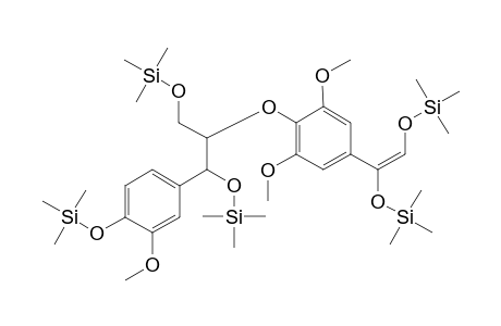 1-(4-Trimethylsiloxy-3-methoxyphenyl)-2-(2,6-dimethoxy-4-[1,2-di(trimethylsiloxy)ethenyl]-1,3-ditrimethylsiloxypropane