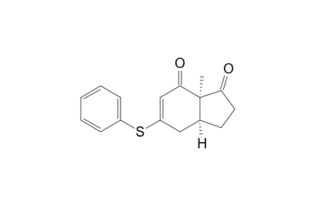 1H-Indene-1,7(4H)-dione, 2,3,3a,7a-tetrahydro-7a-methyl-5-(phenylthio)-, cis-