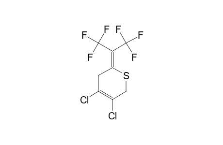 3,4-DICHLORO-6-(HEXAFLUOROISOPROPYLIDENE)-5,6-DIHYDRO-2H-THIOPYRANE