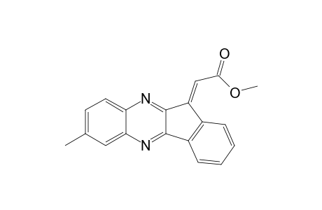 Methyl (7-methylindeno[1,2-b]quinoxalin-11-ylidene)acetate