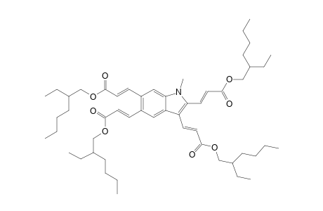 (2E,2'E,2''E,2''''E)-Tetrakis(2-ethylhexyl) 3,3',3'',3''''-(1-methyl-1H-indole-2,3,5,6-tetrayl) tetraacrylate