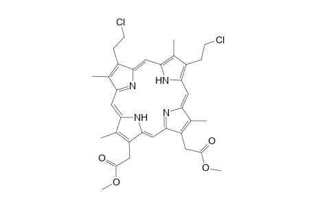 2,4-Bis(2-chloroethyl)-6,7-bis[(methoxycarbonyl)methyl]-1,3,5,8-tetramethylporphyrin