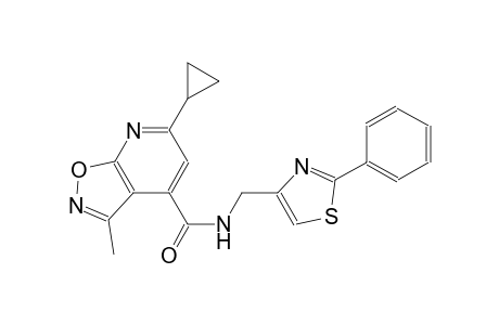 isoxazolo[5,4-b]pyridine-4-carboxamide, 6-cyclopropyl-3-methyl-N-[(2-phenyl-4-thiazolyl)methyl]-