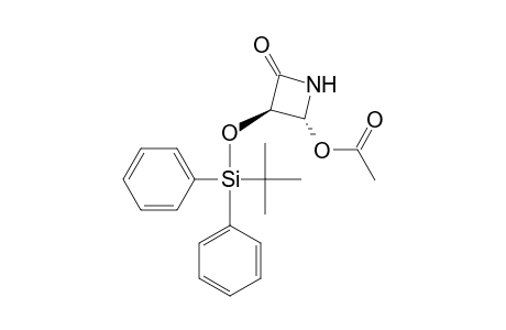 2-Azetidinone, 4-(acetyloxy)-3-[[(1,1-dimethylethyl)diphenylsilyl]ox y]-, (3R-trans)-