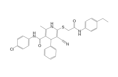 3-pyridinecarboxamide, N-(4-chlorophenyl)-5-cyano-6-[[2-[(4-ethylphenyl)amino]-2-oxoethyl]thio]-1,4-dihydro-2-methyl-4-phenyl-