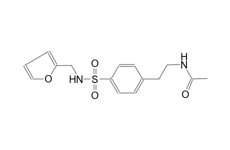 acetamide, N-[2-[4-[[(2-furanylmethyl)amino]sulfonyl]phenyl]ethyl]-
