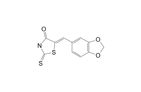 (5Z)-5-(1,3-BENZODIOXOL-5-YL-METHYLIDENE)-2-THIOXO-1,3-THIAZOLIDIN-4-ONE