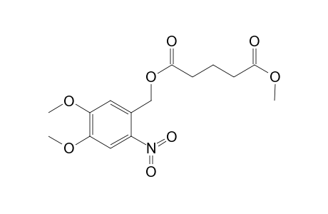Glutaric acid O5-(4,5-dimethoxy-2-nitro-benzyl) ester O1-methyl ester