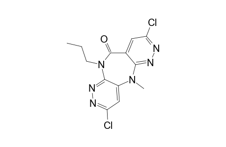 3,8-DICHLORO-5,11-DIHYDRO-5-METHYL-11-PROPYLDIPYRIDAZINO-[3,4-B:3',4'-E]-[1,4]-DIAZEPIN-10-ONE