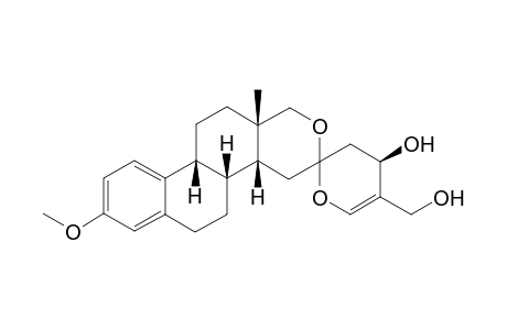 8-Methoxy-12a-methyloctahydropyrano[4,3-a]phenanthrene-3-spiro-2'-(4'-hydroxy-5'-hydromethyldihydropyran)