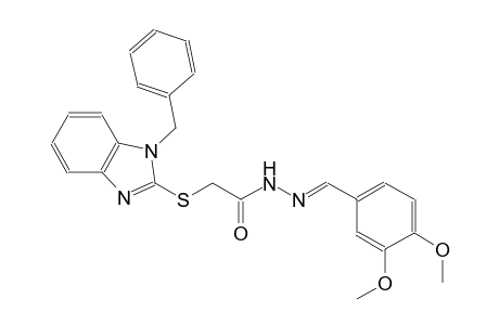 acetic acid, [[1-(phenylmethyl)-1H-benzimidazol-2-yl]thio]-, 2-[(E)-(3,4-dimethoxyphenyl)methylidene]hydrazide