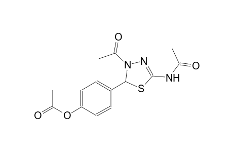 4-[3-acetyl-5-(acetylamino)-2,3-dihydro-1,3,4-thiadiazol-2-yl]phenylacetate