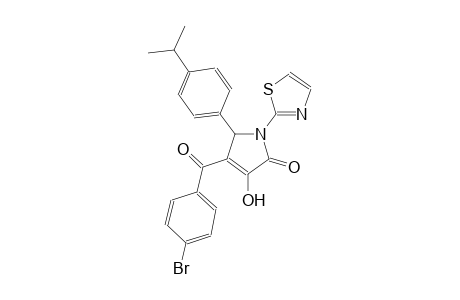 4-(4-bromobenzoyl)-3-hydroxy-5-(4-isopropylphenyl)-1-(1,3-thiazol-2-yl)-1,5-dihydro-2H-pyrrol-2-one