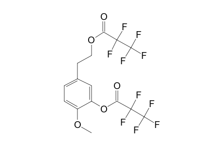 (3-Hydroxy-4-methoxyphenyl)ethanol bis(perfluoropropionate)