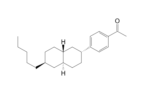 Ethanone, 1-[4-(decahydro-6-pentyl-2-naphthalenyl)phenyl]-, (2.alpha.,4a.alpha.,6.beta.,8a.beta.)-