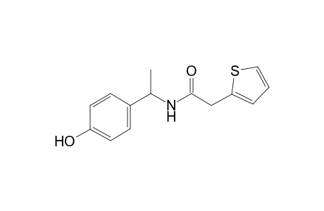 N-[1-(4-hydroxyphenyl)ethyl]-2-(2-thienyl)acetamide