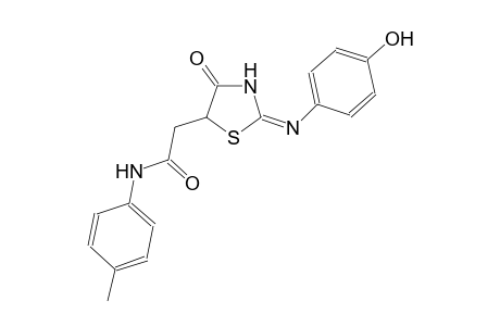 2-{(2E)-2-[(4-hydroxyphenyl)imino]-4-oxo-1,3-thiazolidin-5-yl}-N-(4-methylphenyl)acetamide