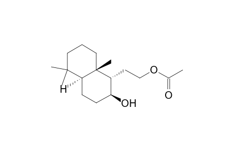1-Naphthaleneethanol, decahydro-2-hydroxy-5,5,8a-trimethyl-, .alpha.-acetate, [1R-(1.alpha.,2.alpha.,4a.beta.,8a.alpha.)]-