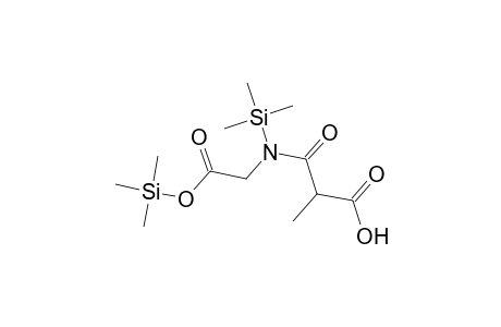 Propanoic acid, 2-methyl-3-oxo-3-[[2-oxo-2-[(trimethylsilyl)oxy]ethyl](trimethylsilyl)amino]-