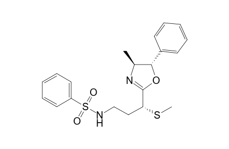 (4S,5S)-2-[(1R)-1-Methylthio-3-(N-benzenesulfonylamino)propyl]-4-methyl-5-phenyl-1,3-oxazoline