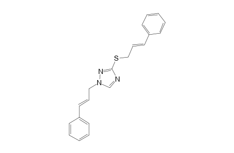 1-[(E)-3-phenylprop-2-enyl]-3-[(E)-3-phenylprop-2-enyl]sulfanyl-1,2,4-triazole