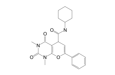 CYCLOHEXYL-1,3-DIMETHYL-2,4-DIOXO-7-PHENYL-1,3,4,5-TETRAHYDRO-2H-PYRANO-[2,3-D]-PYRIMIDINE-5-CARBOXAMIDE