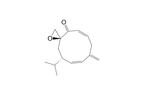 1-Oxaspiro[2.9]dodeca-5,9-dien-4-one, 8-methylene-11-(1-methylethyl)-, [3S-(3R*,5Z,9E,11R*)]-