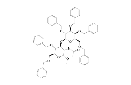 METHYL-O-(2,3,4,6-TETRA-O-BENZYL-BETA-D-GALACTOPYRANOSYL)-(1->3)-2-ACETAMIDO-4,6-DI-O-BENZYL-2-DEOXY-ALPHA-D-GLUCOPYRANOSIDE