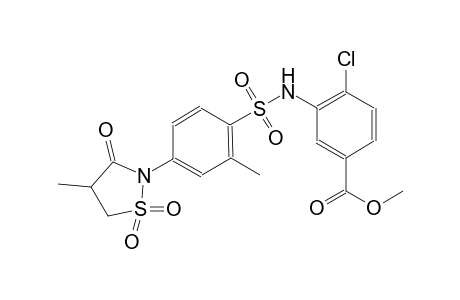 benzoic acid, 4-chloro-3-[[[2-methyl-4-(4-methyl-1,1-dioxido-3-oxo-2-isothiazolidinyl)phenyl]sulfonyl]amino]-, methyl ester