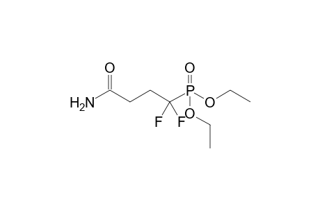 4-Diethoxyphosphoryl-4,4-bis(fluoranyl)butanamide