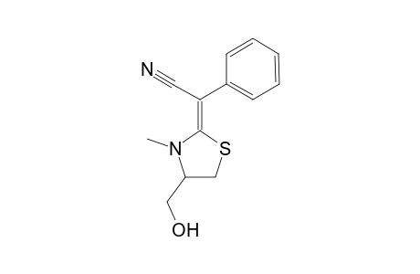 2-(1-Cyano-1-phenyl)methylene-4-hydroxymethyl-3-methylthiazolidine