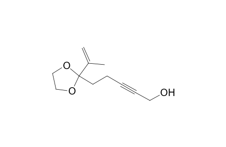 2-Pentyn-1-ol, 5-[2-(1-methylethenyl)-1,3-dioxolan-2-yl]-
