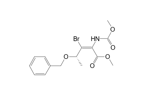 (Z,4S)-3-bromo-2-(methoxycarbonylamino)-4-phenylmethoxy-2-pentenoic acid methyl ester