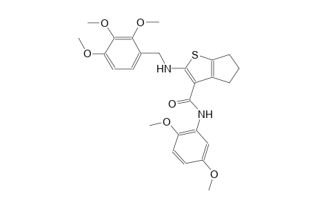 4H-cyclopenta[b]thiophene-3-carboxamide, N-(2,5-dimethoxyphenyl)-5,6-dihydro-2-[[(2,3,4-trimethoxyphenyl)methyl]amino]-