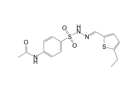 N-[4-({(2E)-2-[(5-ethyl-2-thienyl)methylene]hydrazino}sulfonyl)phenyl]acetamide