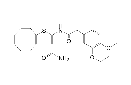 cycloocta[b]thiophene-3-carboxamide, 2-[[(3,4-diethoxyphenyl)acetyl]amino]-4,5,6,7,8,9-hexahydro-