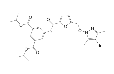 diisopropyl 5-[(5-{[(4-bromo-3,5-dimethyl-1H-pyrazol-1-yl)oxy]methyl}-2-furoyl)amino]isophthalate