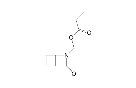 3-OXO-2-PROPIONYLOXYMETHYL-2-AZABICYCLO-[2.2.0]-HEX-5-ENE