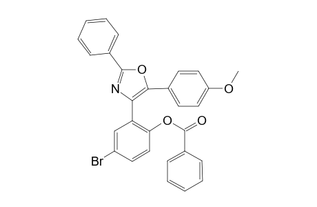 4-Bromo-2-(5-(4-methoxyphenyl)-2-phenyloxazol-4-yl)phenyl benzoate