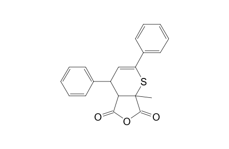 2-Methyl-4,6-diphenyl-3,4-dihydro-2H-thiopyran-2,3-dicarboxylic anhydride