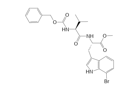 (S)-2-((S)-2-Benzyloxycarbonylamino-3-methyl-butyrylamino)-3-(7-bromo-1H-indol-3-yl)-propionic acid methyl ester