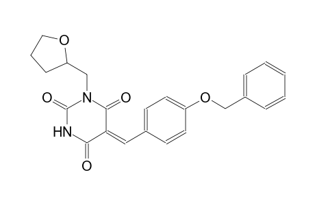 (5Z)-5-[4-(benzyloxy)benzylidene]-1-(tetrahydro-2-furanylmethyl)-2,4,6(1H,3H,5H)-pyrimidinetrione