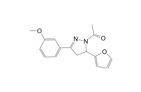 1-acetyl-5-(2-furyl)-3-(3-methoxyphenyl)-4,5-dihydro-1H-pyrazole