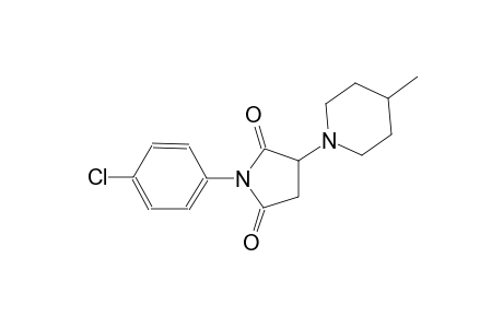 1-(4-chlorophenyl)-3-(4-methyl-1-piperidinyl)-2,5-pyrrolidinedione