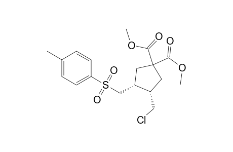 cis-Methyl 3-Chloromethyl-4-p-toluenesulfonylmethyl-cyclopentane-1,1-dicarboxylate