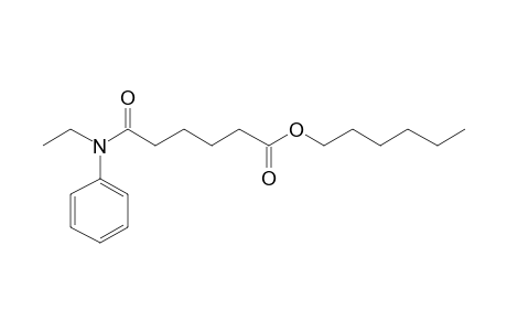 Adipic acid, monoamide, N-ethyl-N-phenyl-, hexyl ester